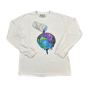WRLD On Drugs‎ Medium Juice Wrld White Long Sleeve T-Shirt